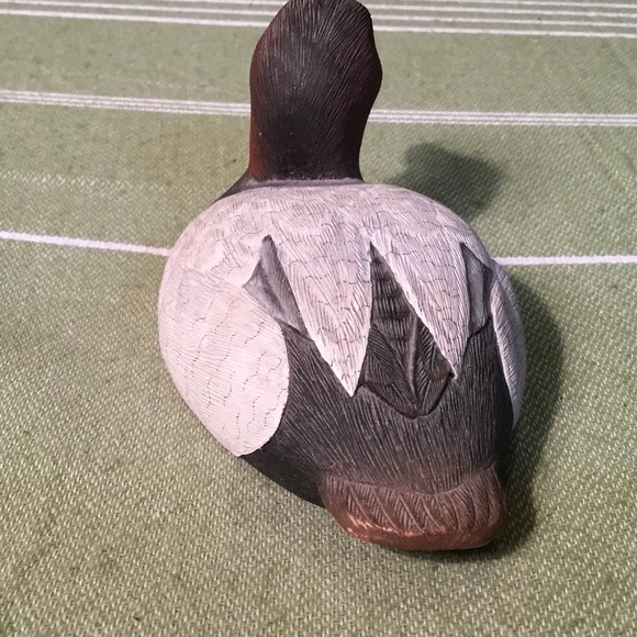 Vintage Canvasback Drake Duck’ by C. Parrish Signed dated 2/14/90. - Picture 4 of 7